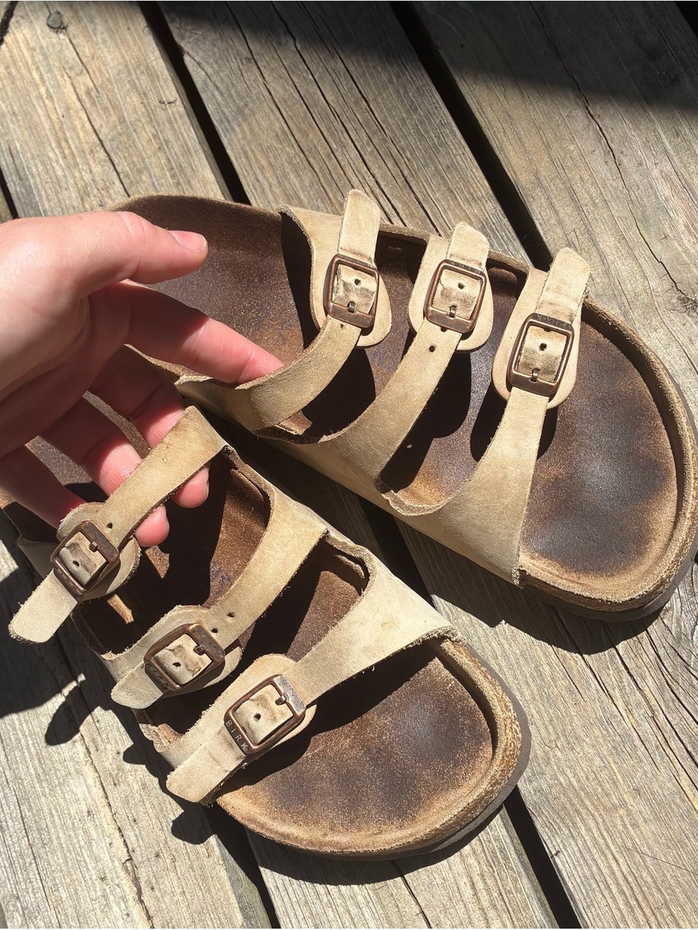 Used Birkenstock sandals